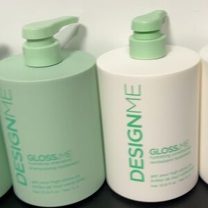 DesignMe GlossMe Hydrating Shampoo and Conditioner Set 1L
